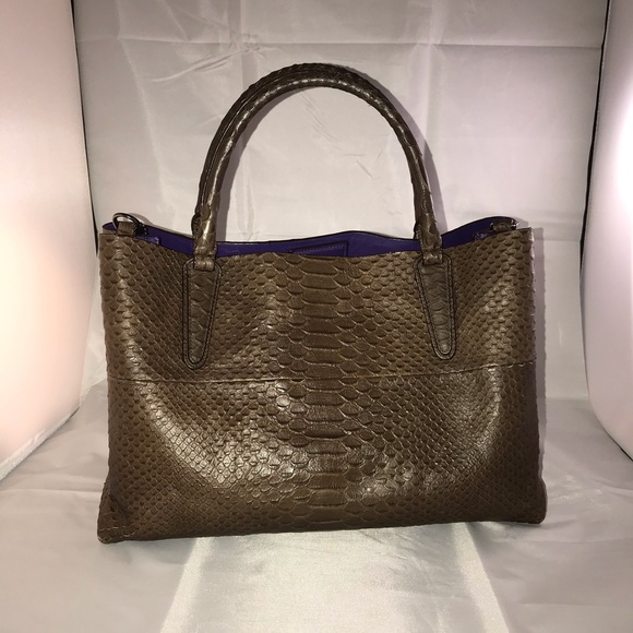 Coach Brown “Alligator” Bag - Picture 2 of 6